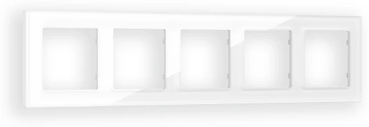 AF330105 Рамка Ambrella Volt ALFA Platos (Белый Стекло органическое) 5-ая AF330105