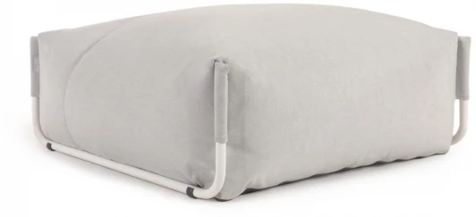 118660 Пуфик La Forma (ex Julia Grup) Square (Серый/ Полипропилен,Полиуретан,Алюминий,Полиэтилен,Полистирол)