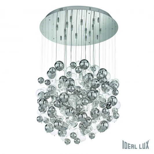 BOLLICINE SP14 CROMO Подвесная люстра Ideal Lux Bollicine SP14 CROMO