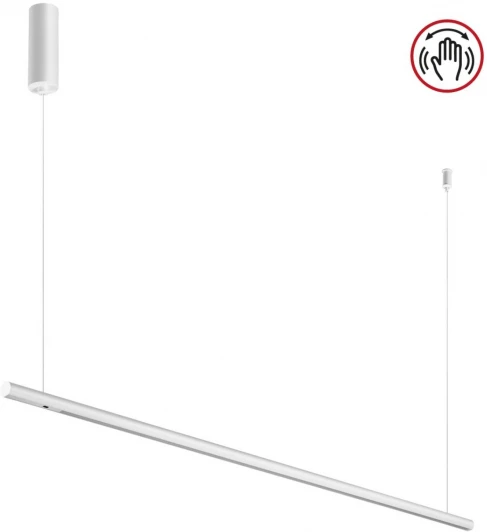 359306 Светильник подвесной диммируемый со сменой цв.температуры (сенсор) Novotech Fermo 359306 OVER белый LED 14W 2700/4000/6000K 220V (регулировка яркости, сенсорный выключатель, на тросе)