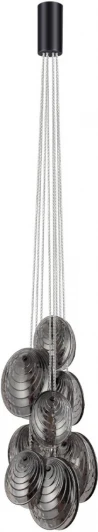 5038/8 Подвесной светильник Odeon Light Mussels 5038/8 черный/дымчатый/металл/стекло G9 8*40W (220V, на проводе)