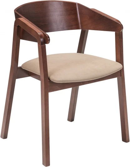 400012320h_diagbeige_nut Кресло Dalia Beige/Темный орех R-Home арт.400012320h_diagbeige_nut