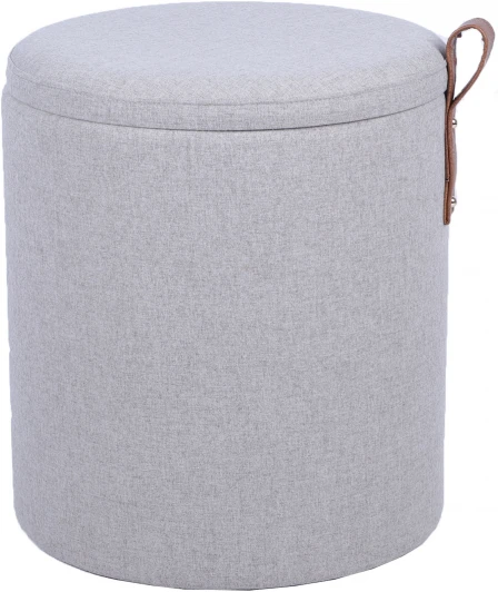 УТ000039493 Пуф с ящиком Эркки рогожка S серый Stool Group арт.УТ000039493