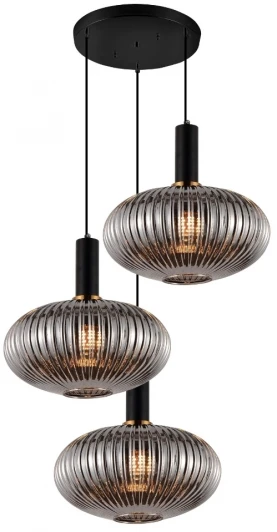 LDP 1216-3 GY+BK Подвесной светильник Lumina Deco LDP 1216-3 GY+BK