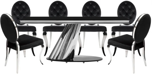 599465 Обеденная группа Woodville Итар (Металл, Ткань, Стекло) арт.599465