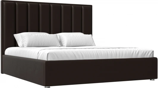 120600 Кровать интерьерная Афродита 180 (Коричневый/Экокожа) Лига Диванов арт.120600