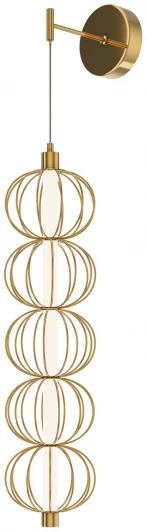 MOD216WL-L10G3K Бра Maytoni Golden Cage MOD216WL-L10G3K (LED, 220V, шарики)