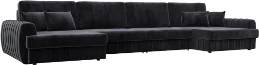 129336 Диван П-образный Лига-057 НПБ Лонг Лига Диванов (Велюр) арт.129336