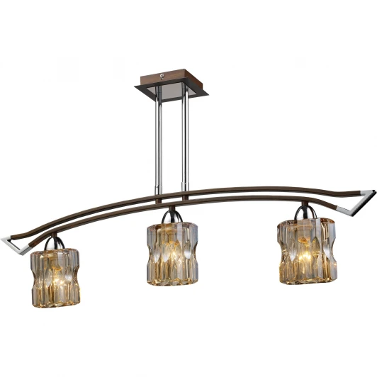481-03-13 chrome + wengue Потолочная люстра N-Light 481 481-03-13 chrome + wengue