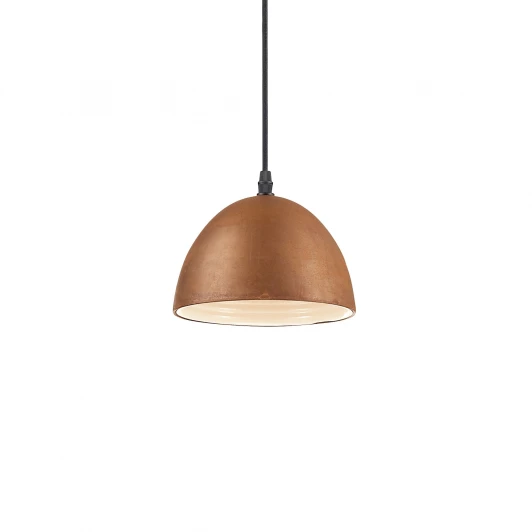 FOLK SP1 D18 CORTEN Подвесной светильник Ideal Lux Folk SP1 D18 RAME (220V, на проводе, круглые)