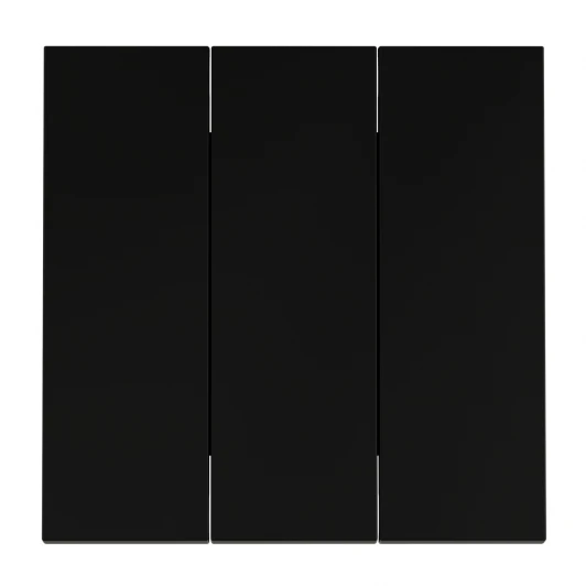 VLS000508 Клавиши для выключателя/переключателя трехклавишного Voltum S70 VLS000508 (черный матовый)