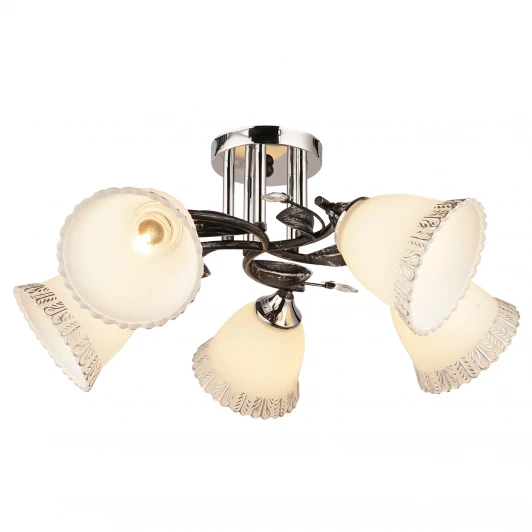 MD.2876-5-S WENGE+CH Потолочная люстра Imex MD.2876-5-S WENGE+CH