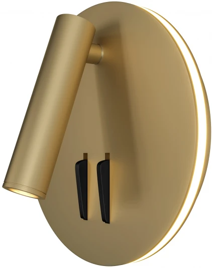 C176-WL-01-6W-MG Настенный светильник (бра) Ios 176 3000К 9Вт IP 20 LED Maytoni Technical C176-WL-01-6W-MG (220V, выключатель, для чтения)