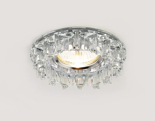 K370 CH Встраиваемый точечный светильник Ambrella Хрусталь Зеркальный K370 CH