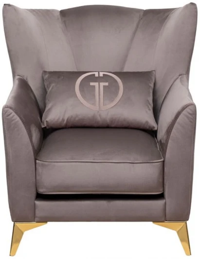 SIENA-К-2K-Colt017 Кресло Garda Decor SIENA-К-2K-Colt017 (Золото/Серый)