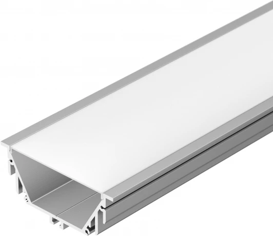 016472 Профиль с экраном ALU-POWER-RW80F-2000 ANOD+FROST (Алюминий) 016472 Arlight