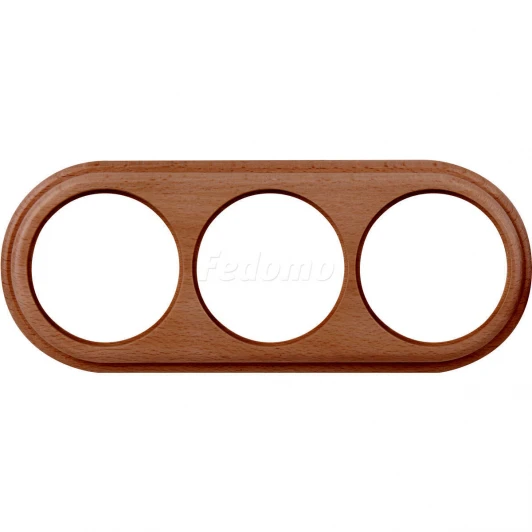 WL15-frame-03 Рамка на 3 поста Werkel Legend, итальянский орех