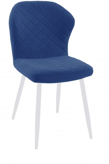 00-00063206 Стул 239М микровелюр Z20 синий, ножки белые Dikline 00-00063206