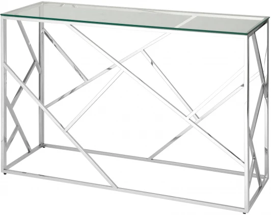 УТ000000892 Консоль Stool Group АРТ ДЕКО 120х40 серебро УТ000000892