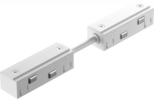 TRA034CPC-42W-5-1 Коннектор питания прямой гибкий 5см Exility белый Maytoni Accessories for tracks Exility TRA034CPC-42W-5-1 (48V)