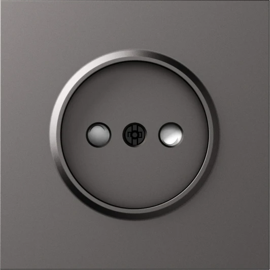 DS21645 Накладка для розетки без заземления, со шторками 16A 250 В~, матовый титан Donel S08 DS21645