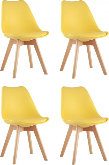 УТ000036614 Стул FRANKFURT желтый 4 шт. Stool Group арт.УТ000036614