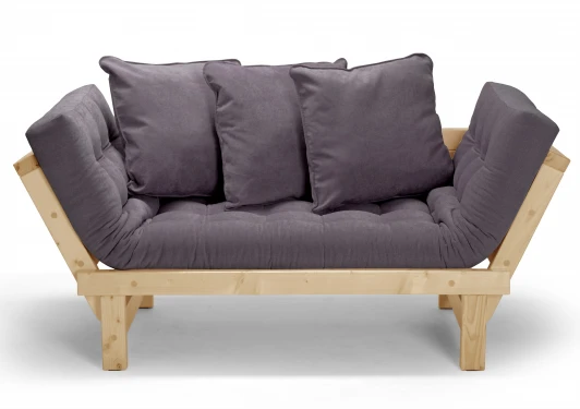 19196 Кушетка Arsko Свен сосна серый вельвет