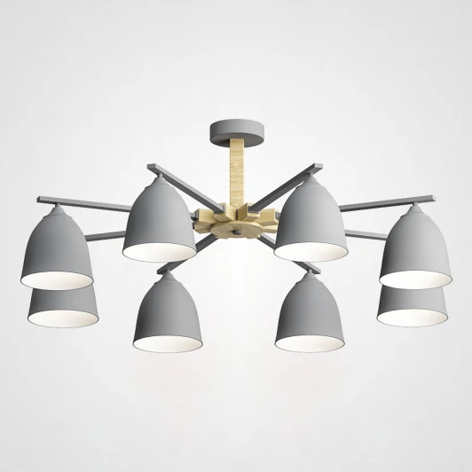 NOA01 Потолочная люстра на штанге Noa 8 Gray ImperiumLoft Noa01 (183461-26) (220V)