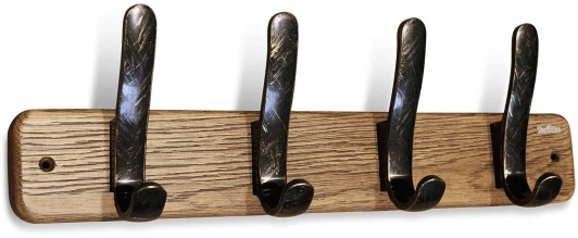 1933220402 Вешалка SHT-WH20 браш. коричневый/черный зол.патина Sheffilton 1933220402