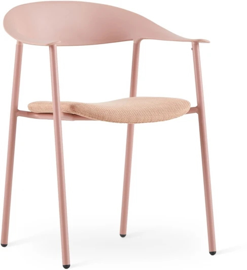 УТ000039780 Стул Eila с подушкой пластик розовый Stool Group арт.УТ000039780