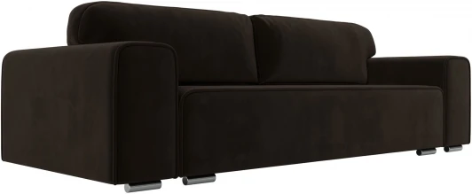 121022 Диван прямой Лига-029 (Коричневый/Микровельвет) Лига Диванов арт.121022