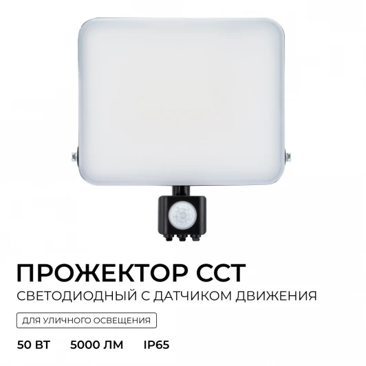 05-55 Прожектор уличный светодиодный с датчиком движения Apeyron 05-55