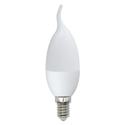 LED-CW37-6W/DW/E14/FR/O картон Лампочка светодиодная свеча на ветру белая E14 6W 6000K Volpe LED-CW37-6W/DW/E14/FR/O