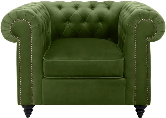 333696 Кресло Chester Classic ОГОГО (арт.333696), (Ткань/Зеленый)