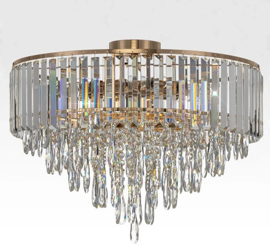 CL320192 Потолочная люстра каскадная хрустальная Citilux Leonna CL320192