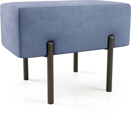 AAA41673007 Маленькая радость Пуф прямоугольный на ножках, светло-синий D1 furniture арт.AAA41673007