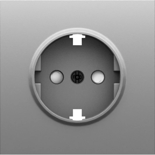 DS22059 Накладка для розетки Schuko с заземлением, со шторками 16A 250 В~, серый графит Donel S08 DS22059