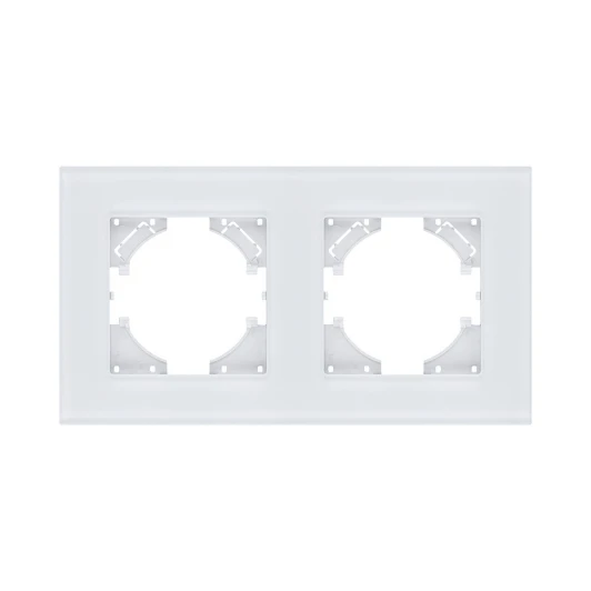 RM2WH Рамка 2-постовая стекло белый Kollinger Reflex MG RM2WH