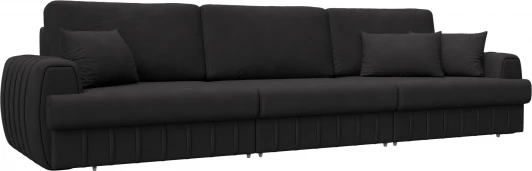 129255 Диван прямой Лига-057 НПБ Лонг Лига Диванов (Замша) арт.129255