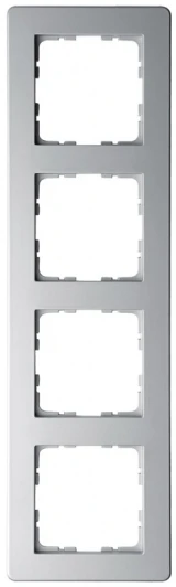 G1104S Рамка на 4 поста (алюминий) Jasmart G-Flex G1104S