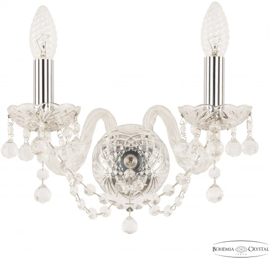 108B/2/141 Ni Бра Bohemia 108 108B/2/141 Ni (220V, подвески, подсвечник, свеча)