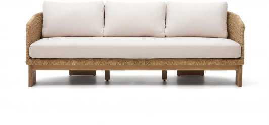 191754 3-местный диван Xoriguer из синтетического ротанга и 100% массива эвкалипта La Forma (ex Julia Grup) арт.191754