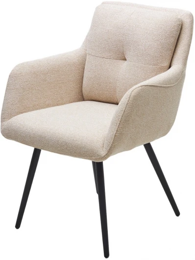 621M05246 Стул VALLEYS Бежевый Lake-110, ткань / черный каркас / Товарный знак DISAUR