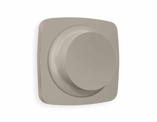 OP3655 Лицевая панель Ambrella Volt OMEGA (Серо-бежевый матовый) для светорегулятора универсального QUANT OP3655