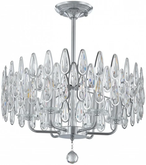 372009/6/250/490 CR Подвесная люстра хрустальная на штанге Arte Milano Sorrento-2009 372009/6/250/490 CR (220V)
