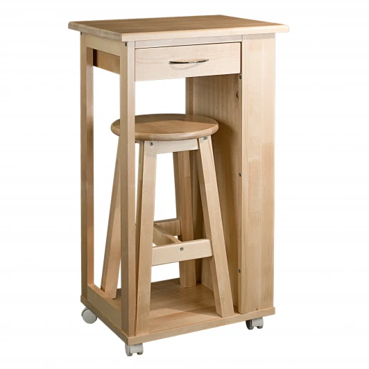 008480 Тумба с табуретом лак Mebelik 008480