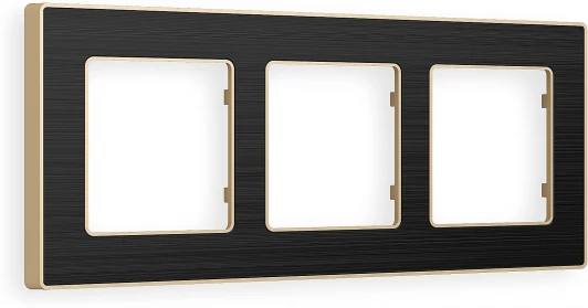 AF580543 Рамка Ambrella Volt ALFA Arctic (Черный Стекло органическое/Шампань) 3-ая AF580543