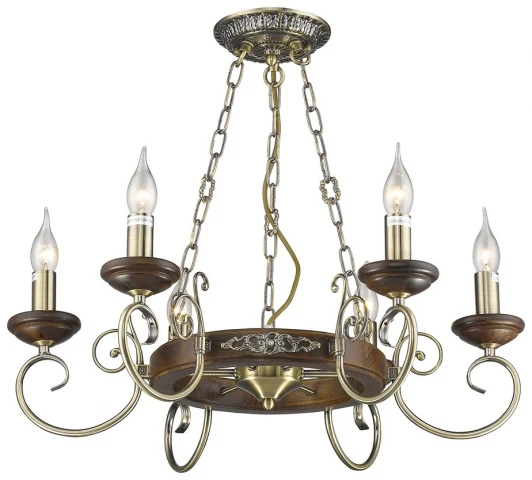 537-523-06 Подвесная люстра Velante 537-523-06 (220V, на цепи, подсвечник, свеча)