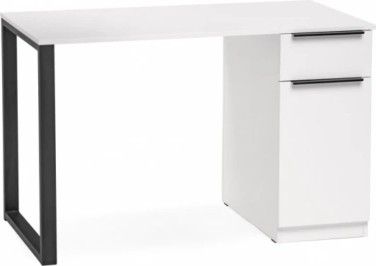 564718 Письменный стол Бэтти Лофт (Бэтти Лофт 116х60х75 белый / черный матовый) Notta арт.564718
