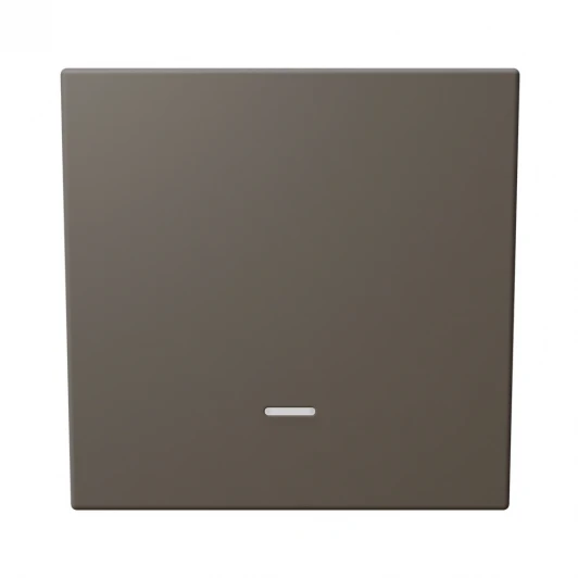 FD3012NPTM Выключатель одноклавишный проходной с подсветкой (тауп soft touch) Jasmart FD FD3012NPTM